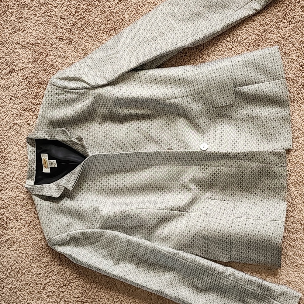 Talbots blazer, silver size 8